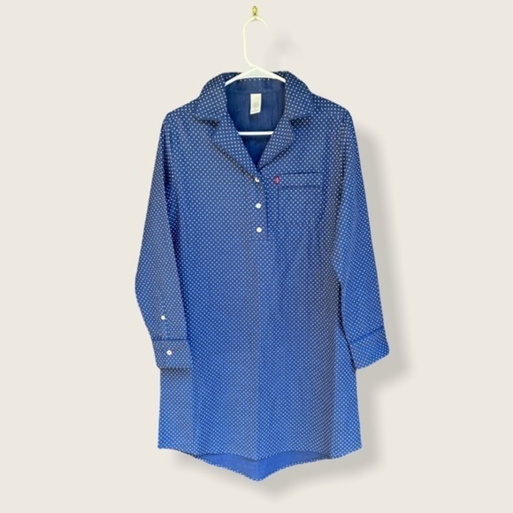 Levi’s Polka Dot Woven Sleep Shirt | NWOT - Picture 2 of 9